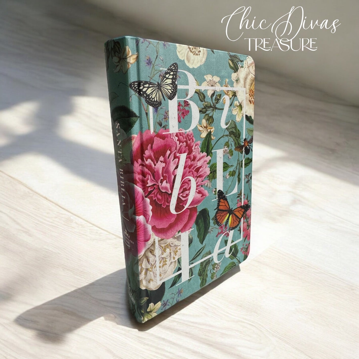 Biblia butterfly rose