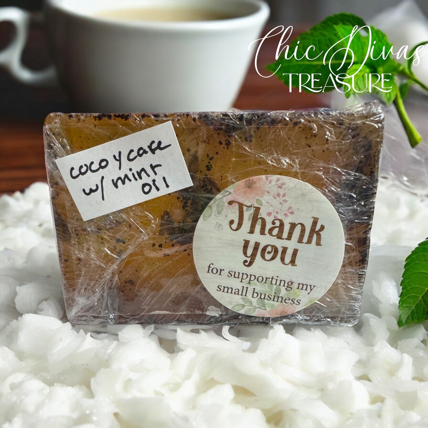 coconut cafe w/ mint oil