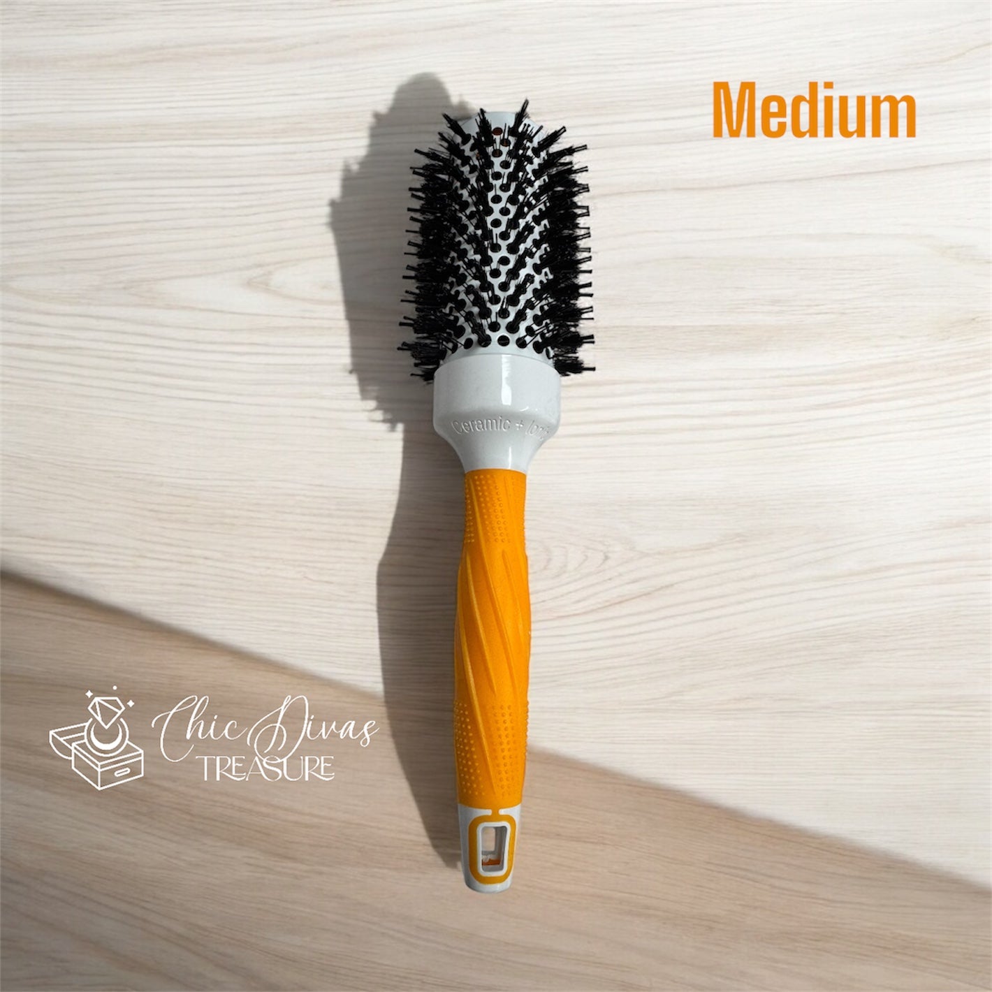 Medium ceramic salon brush