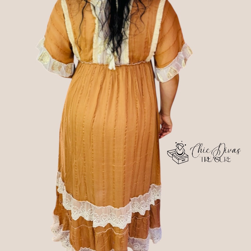 Bohemian style Beige & gold