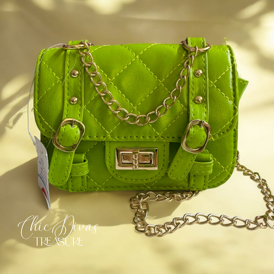 neon green crossbody