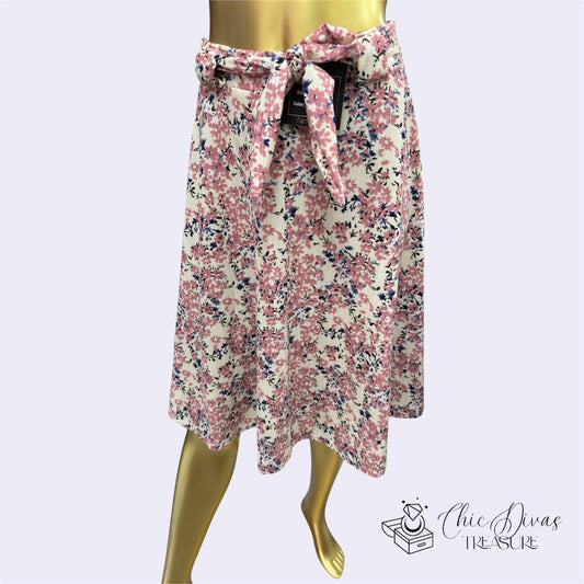Falda de vestir florar