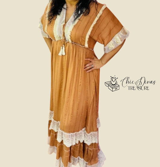 Bohemian style Beige & gold